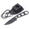 Sanrenmu 7130 Straight Fixed Blade Knife with Sheath 8Cr14Mov Stainless Steel Blade Handle(Black) view 2
