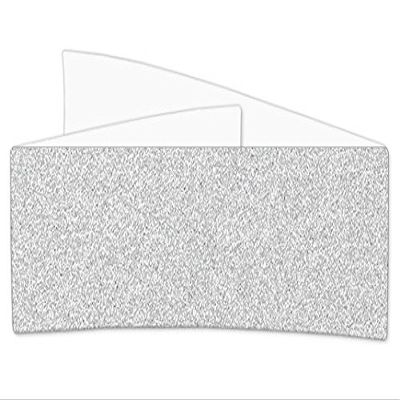 Sparkle Silver Glitter Invitation Belly Bands, MirriSPARKLE, 14 Inch, 25 Pack