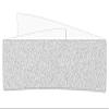 Sparkle Silver Glitter Invitation Belly Bands, MirriSPARKLE, 14 Inch, 25 Pack view 1
