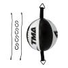 TMA Cow Hide Leather Double End Speed Ball Boxing Floor to Ceiling Punch Bag (White) view 1
