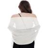 BANETTETA White Shawl For Women Dressy White Pashmina Scarf For Women view 1