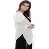 BANETTETA White Shawl For Women Dressy White Pashmina Scarf For Women view 3