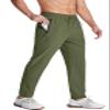 MAGCOMSEN Sweatpants for Men LightweightWorkout Quick Dry Water Repellent Hiking Pants Fishing Running Army Green 38 view 1