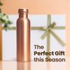 Otiem 100% Copper Water Bottle for Drinking Water, 34 Oz Smooth Finish  Stay Hydrated and Enjoy Ayurvedic Benefits  Leak-Proof, Temperature Retention, Eco-Friendly Design  Durable Copper Bottle view 3