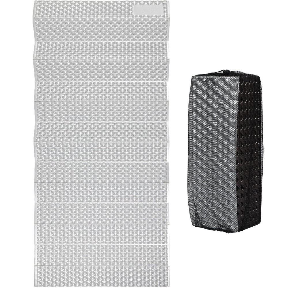 REDCAMP Closed Cell Foam Sleeping Pad for Camping, 22" Wide Lightweight Folding Camping Pad for Hiking Backpacking, 72"x22"x0.75", Grey 1 Pack