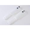 MOOTO Taekwondo Shin & Instep Protector Cotton White A Pair MMA Martial Arts Kick Boxing (2. L(Length 47cm or 18.5 inch)) view 3