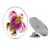 Tribal Turtle Round Metal 0.75" Lapel Pin Hat Shirt Pin Tie Tack Pinback view 1