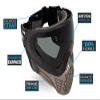 VIRTUE VIO XS II Thermal Paintball Goggles/Masks - Black Smoke view 2