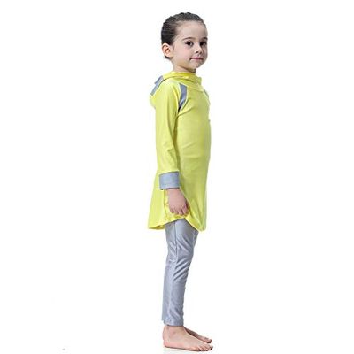 KXCFCYS Swimwear for Girls Kid Modest Swimsuits Swimming Beachwear Long-Sleeve Surfing Suit
