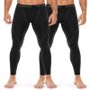 Roadbox 2 Pack Men's Compression Pants Cycling Tights Leggings Cooling Dry Underwear Bottoms Baselayer for Basketball Running view 2