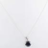 skyjewels 5.04 Cts Round Cut Black Diamond Solitaire Beautiful Silver Pendant Gift for Wife, Girlfriend, Partner view 3
