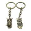 1 Items Keychain Keyring Key Tags Chains Rings Jewelry Bag Charms AA442 Owl view 1