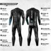 Synergy Triathlon Wetsuit 3/2mm - Volution Full Sleeve Smoothskin Neoprene for Open Water Swimming (Men, Men's M1) view 3