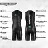 Synergy Triathlon Wetsuit 3/2mm - Volution Sleeveless Quick John Smoothskin Neoprene for Open Water Swimming (Women, Women's P2) view 3