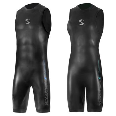 Synergy Triathlon Wetsuit 3/2mm - Volution Sleeveless Quick John Smoothskin Neoprene for Open Water Swimming (Women, Women's W3)