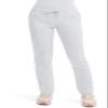 Cherokee Scrubs for Women Mid Rise Tapered Leg Drawstring Pant with 5 Pockets, Cargo Bottom with 2 Way Stretch Fabric - WW105P, XXS Petite, White view 1