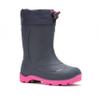Kamik Snobuster1 Kids Snow Boot - Waterproof Kids Snow Boots - Adjustable Collar & Removable Insulated Liner - Synthetic Rubber Sole - Round Toe Design - Navy/Magenta - 10 Toddler view 1