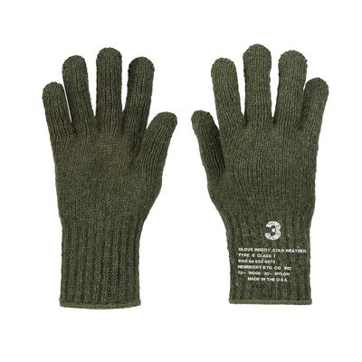 Mcguire Gear US Genuine Issue GI Men's Wool Nylon Blend Cold Weather Snow Winter Gloves (Medium, OD Green)