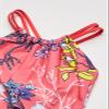 Kanu Surf Big Girls' Jasmine Beach Sport Halter One Piece Swimsuit, Paige Floral Coral, 14 view 4