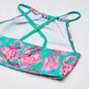 Kanu Surf Girls' Big Hallie Flamingo Halter Tankini Beach Sport 2-Piece Swimsuit, Green, 12 view 4