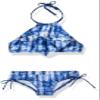Kanu Surf Toddler Girl's Morgan Ruffle Halter Bikini 2-Piece Swimsuit, Pink, 2T, Willow Navy Tie-Dye, 4T view 1