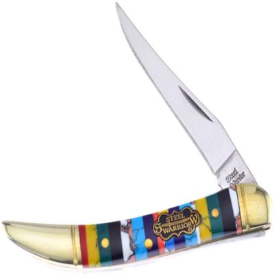Steel Warrior Turquoise Bar Collection Toothpick 3" Pocket Knife