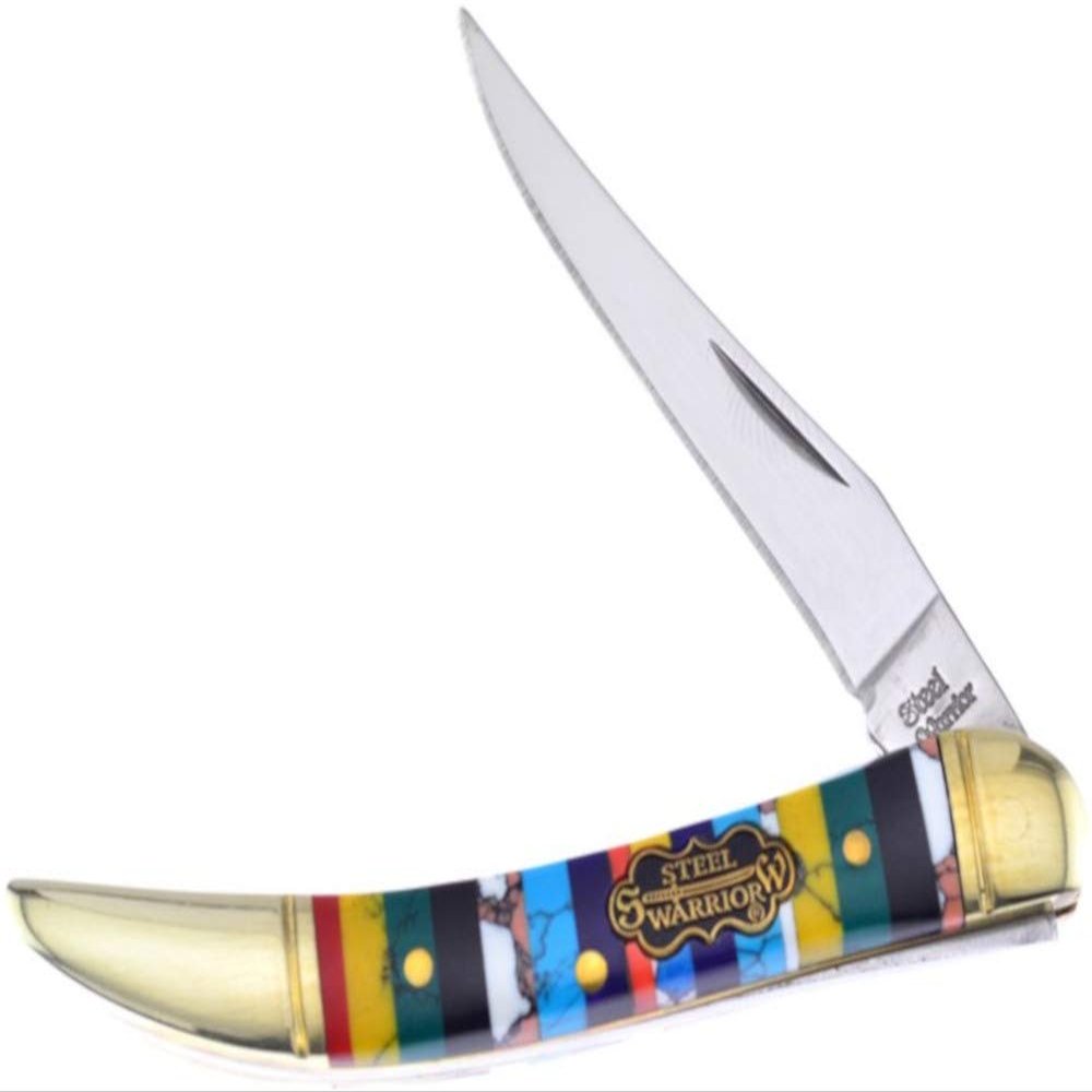 Steel Warrior Turquoise Bar Collection Toothpick 3" Pocket Knife