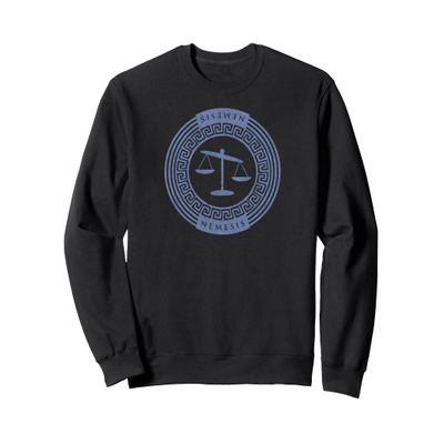 Greek Goddess Sweatshirt Nemesis Balance Scales God Sweatshirt