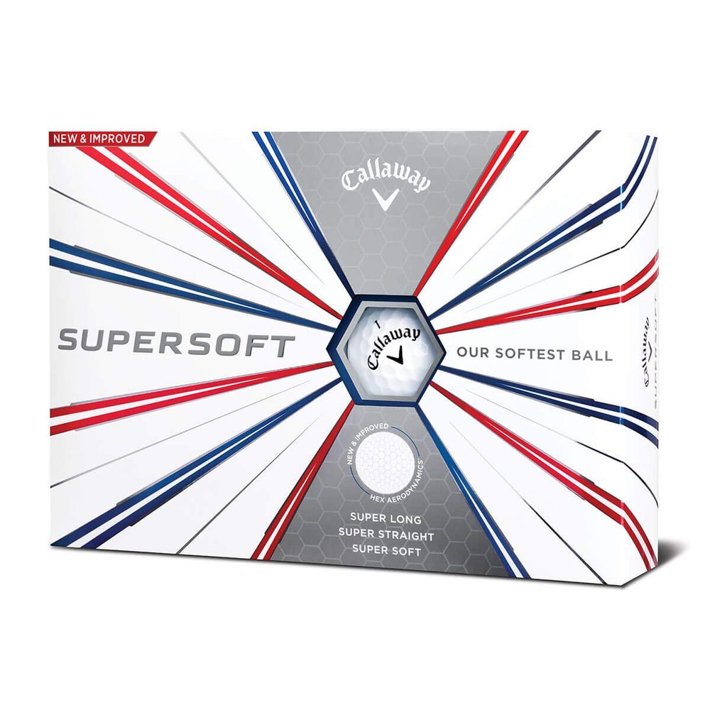Callaway Golf Supersoft Golf Balls (White),12 Pack, Prior Generation