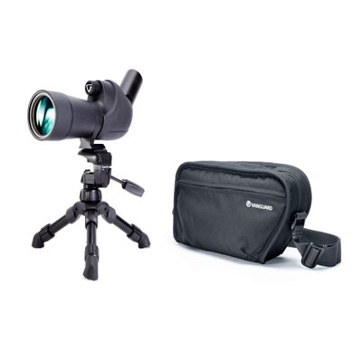 VANGUARD Vesta 560A 15-45x60 Angled Spotting Scope Kit with Soft Bag and Tabletop Tripod