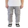 AIRNINE Men's Premium Twill Drop Crotch Jogger Pants S-5XL (Grey, 5X-Large) view 2