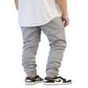 AIRNINE Men's Premium Twill Drop Crotch Jogger Pants S-5XL (Grey, 5X-Large) view 4