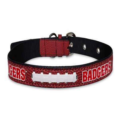 COLLEGIATE WISCONSIN BADGERS PREMIUM PET COLLAR, LIMITED EDITION, Size Small. Best & Toughest Heavy-Duty Pet Collar!