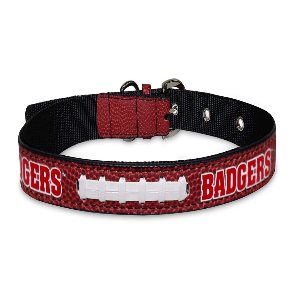 COLLEGIATE WISCONSIN BADGERS PREMIUM PET COLLAR, LIMITED EDITION, Size Small. Best & Toughest Heavy-Duty Pet Collar!