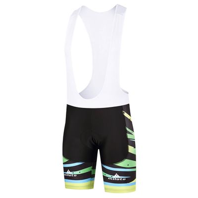 Uriah Men's Bicycle Bib Shorts White Gel Padded Tights Zebra Green Size 5XL(CN)