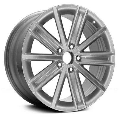 Replacement 10 Spokes Machined with Bright Silvr Factory Alloy Wheel