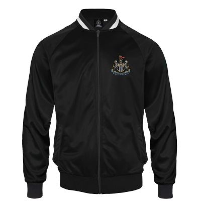 Newcastle United FC Official Soccer Gift Mens Retro Track Top Jacket Medium