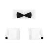 YiZYiF Mens Adults Dancer Costume Accessories Collar and Cuffs Set for Halloween Single Parties White One Size view 2