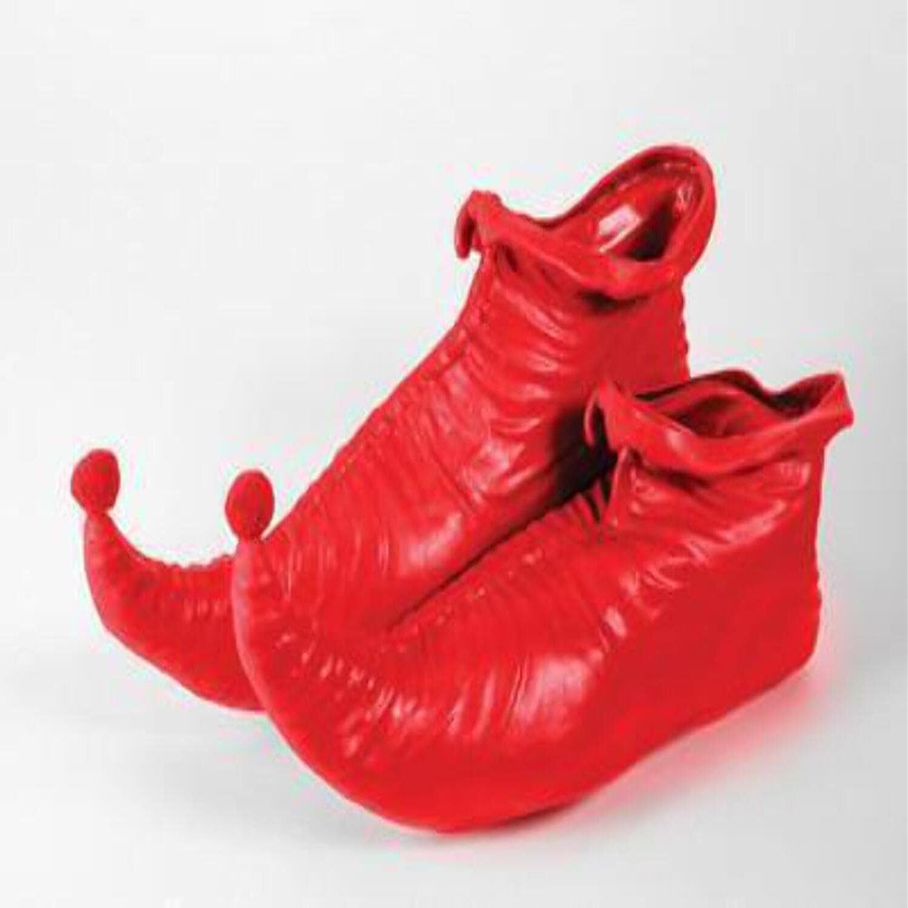 Rubies Adult Costume PVC Elf Shoes, Red, One Size for themed parties and Halloween