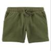 Carter's Boys' Easy Pull-On Knit Shorts, Olive, 2t view 1