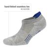 Balega Hidden Cool Cushioning Performance No Show Athletic Running Socks for Kids / Children (1 Pair), Navy/Cobalt, Large view 3