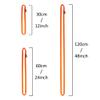 GM CLIMBING Pack of 3 16mm Nylon Sling Runner 30cm / 12inch (Fluorescent Orange) view 3