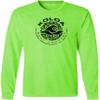 Koloa Circle Wave Vintage Pigment Dyed Long Sleeve Tee-NeonGreen/b-4XL view 1