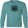 Koloa Circle Wave Vintage Pigment Dyed Long Sleeve Tee-Peacock/b-XL view 1