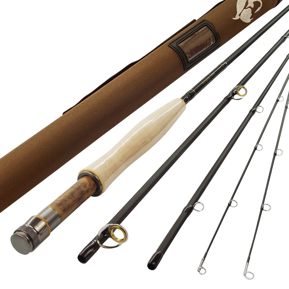Aventik IM12 Nano Nymph Fly Rod 3/4wt 10ft 4Piece Specially Designed Nymph Fast Action (10'0'' LW3/4)
