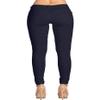 2LUV Women's Stretchy 5 Pocket Skinny Color Uniform Pants Back to School Junior Clothing Apparel Navy 7 view 3