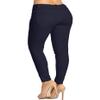 2LUV Women's Stretchy 5 Pocket Skinny Color Uniform Pants Back to School Junior Clothing Apparel Navy 7 view 4