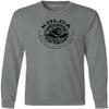 Joe's USA - Koloa Circle Wave Vintage Pigment Dyed Long Sleeve Tee, XX-Large - Pewter view 1
