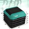 Yes4All 16"x16" Adjustable High Step Aerobic Platform with 4 Risers, Height-Adjustable 4"-6''-8''-10''-12" Step Aerobics Platform for Home Gym Exercise Fitness Workout, Green view 2