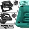 Yes4All 16"x16" Adjustable High Step Aerobic Platform with 4 Risers, Height-Adjustable 4"-6''-8''-10''-12" Step Aerobics Platform for Home Gym Exercise Fitness Workout, Green view 3